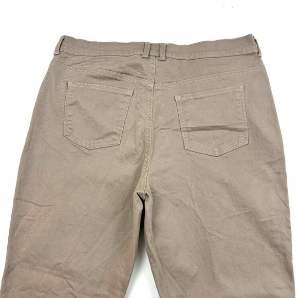 Basic Editions Straight Leg Women's size 16 Tan Beige Denim jeans - Picture 4 of 4